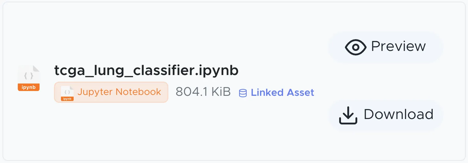 The source Jupyter notebook stored as a linked, downloadable asset